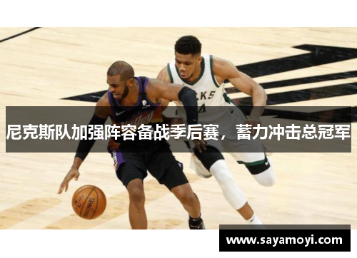 尼克斯队加强阵容备战季后赛，蓄力冲击总冠军