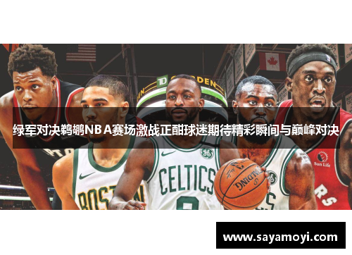 绿军对决鹈鹕NBA赛场激战正酣球迷期待精彩瞬间与巅峰对决